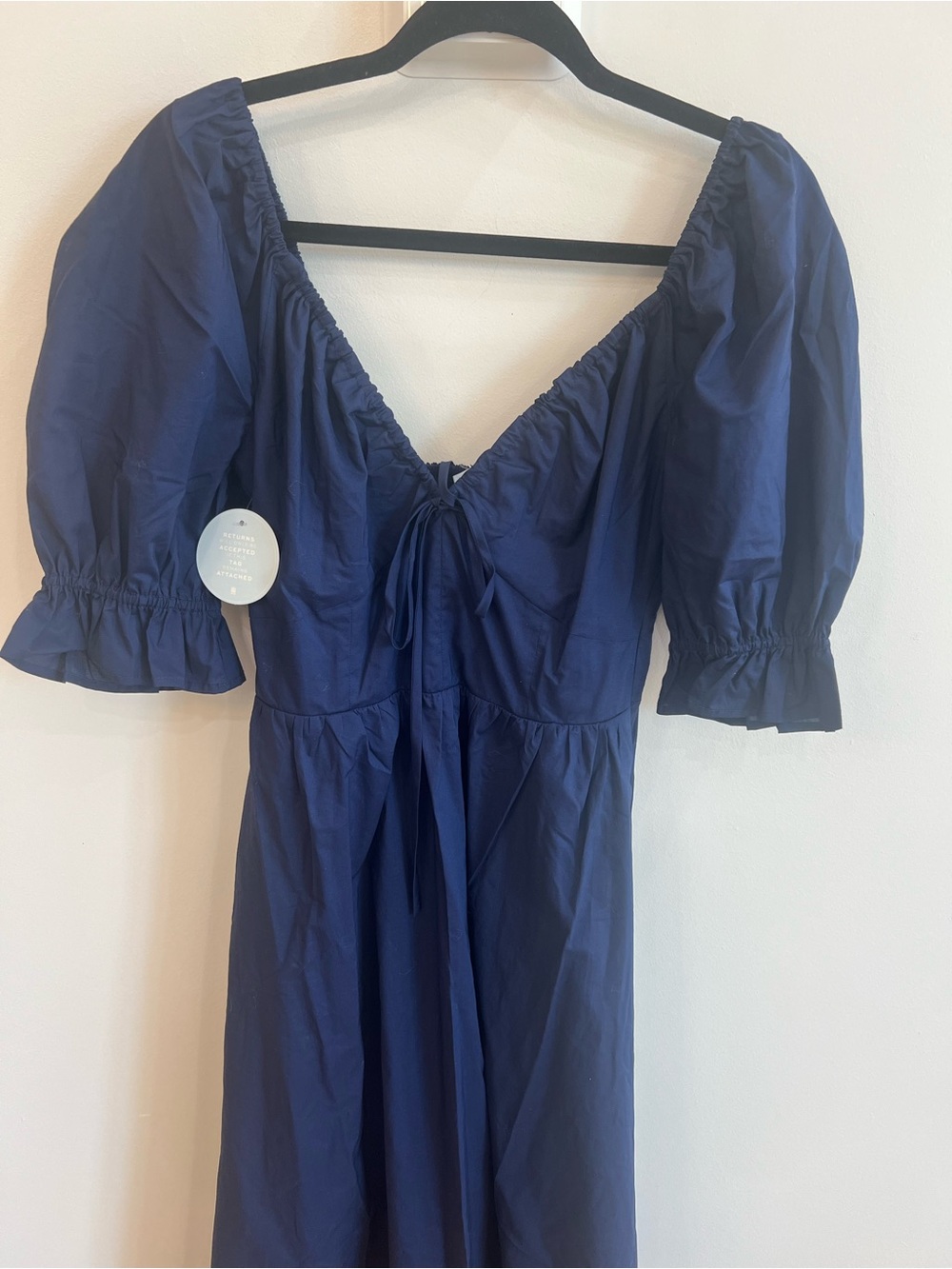 Hill House Ophelia Dress in Navy - Picture 2 of 8